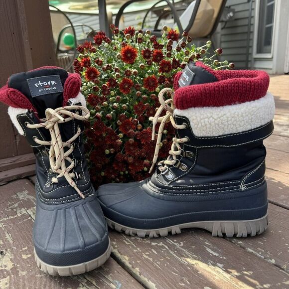 Storm by Cougar Women's Creek Winter Boots Lace Up Booties Black Size‎ 7 M - Picture 1 of 11
